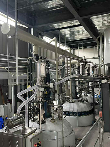 無塵投料-真空輸送安裝完畢